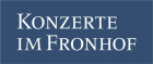 Über uns ; Konzerte im Fronhof Logo ;